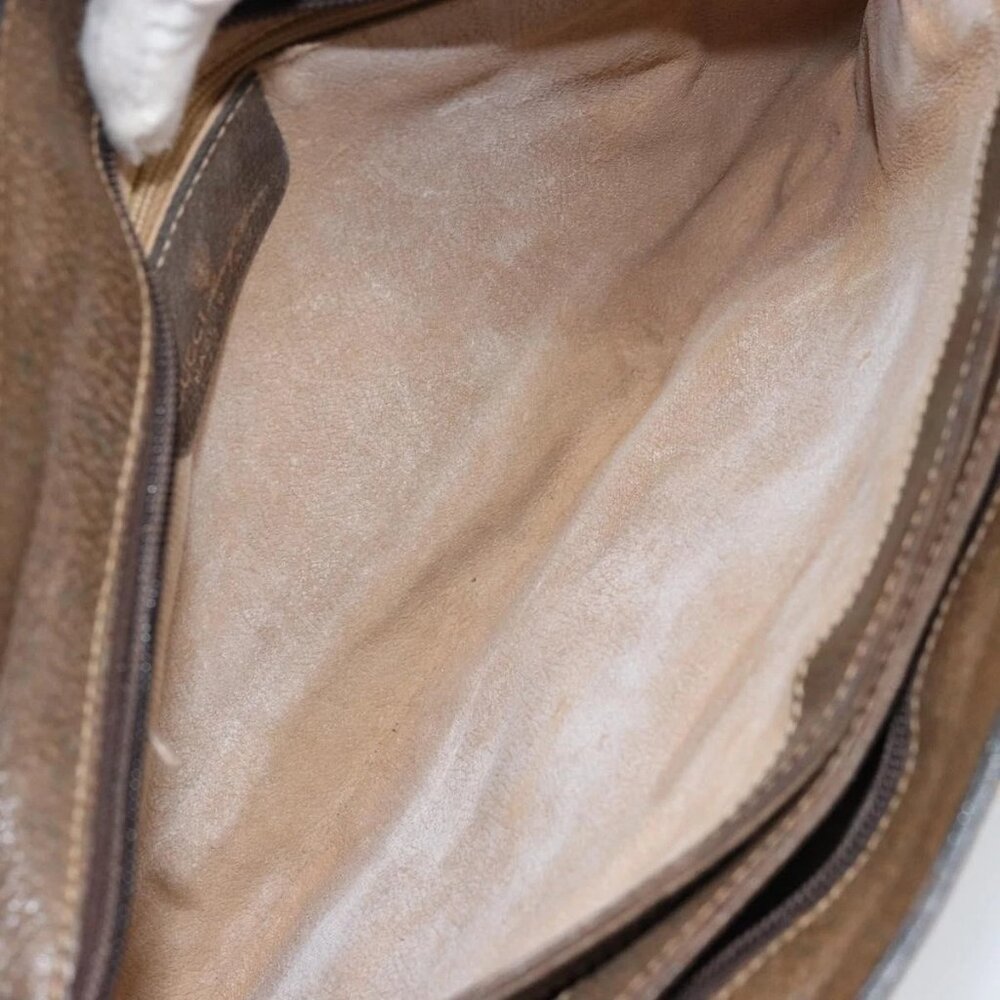 GUCCI GG Supreme Web Sherry Line Bag PVC Beige Gold 14 01 4085 Auth 151002 - Picture 11 of 16